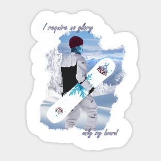 SW MERCH Snowboarder!Thrawn Icicle V2 Sticker